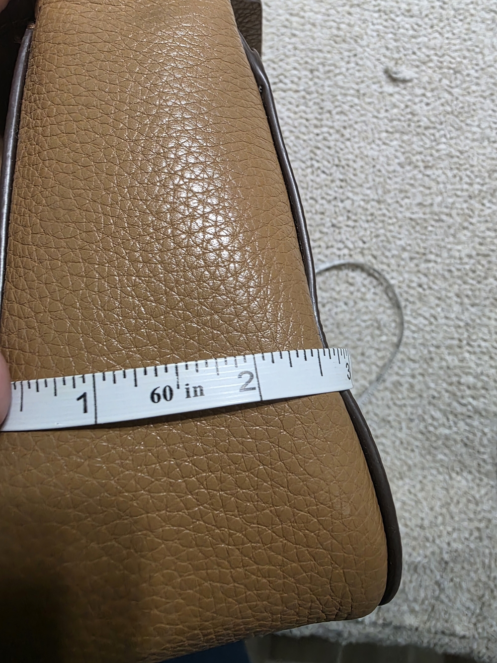 Coach Pebbled Leather Crossbody Bag in Tan - Picture 12 of 12